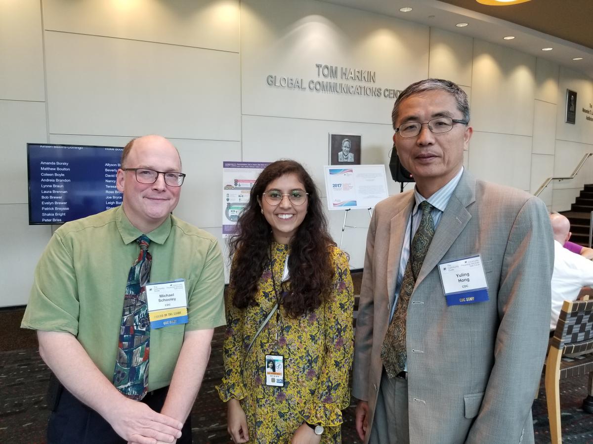 Dr. Michael Schooley, Aunima Bhuiya, and Dr. Yuling Hong