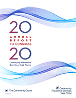 Cover of the 2020 CPSTF Annual Report to Congress