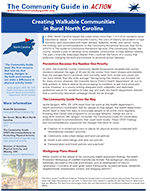First page of the North Carolina Walkable Communities In Action story