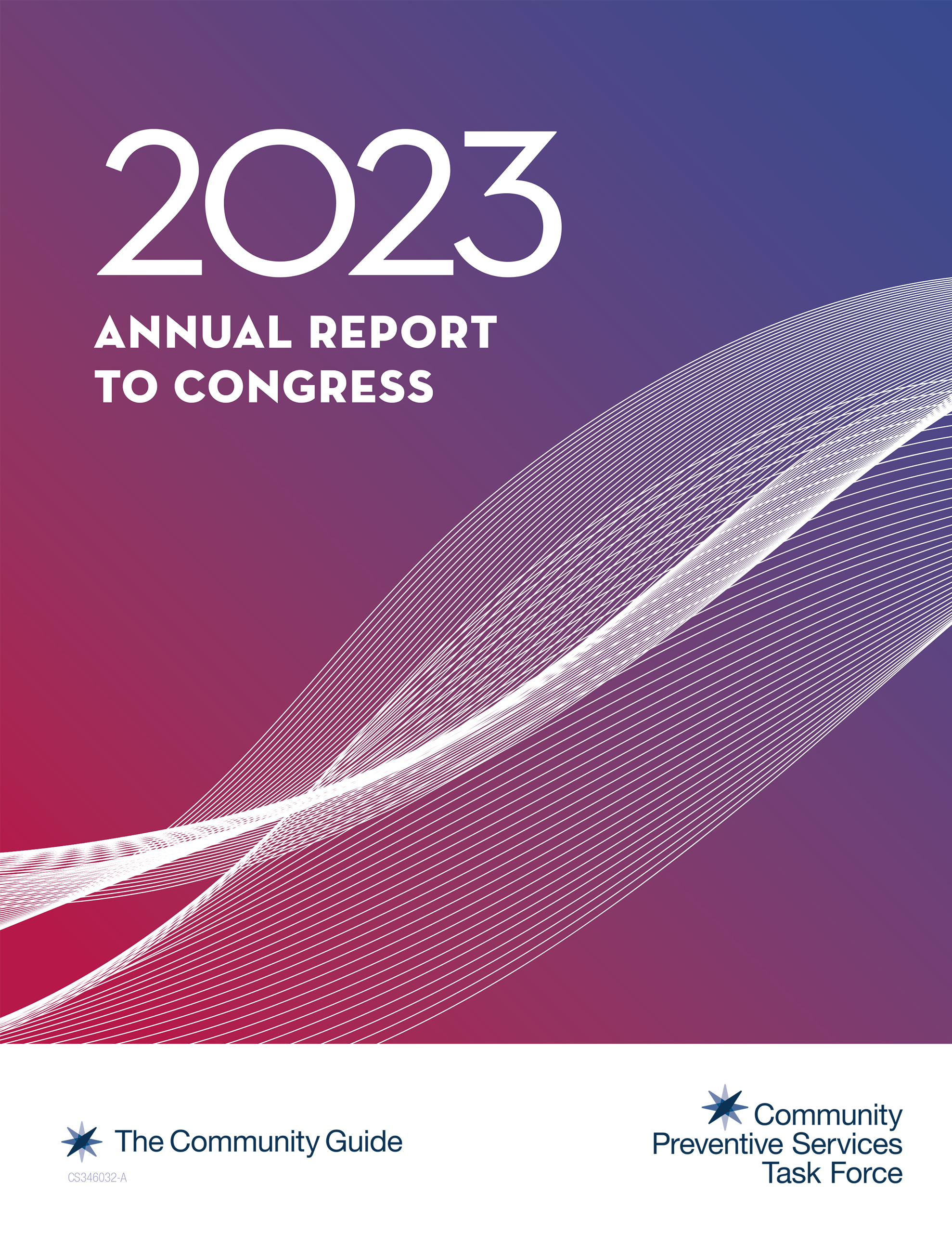 The cover of the 2023 CPSTF Annual Report to Congress
