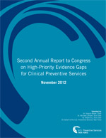 Cover of the 2012 USPSTF Annual Report to Congress