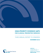 Cover of the 2013 USPSTF Annual Report to Congress