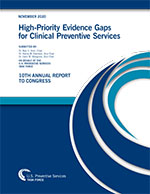 Cover of the 2020 USPSTF Annual Report to Congress