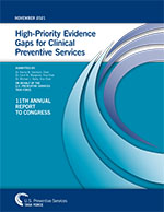 Cover of the 2021 USPSTF Annual Report to Congress