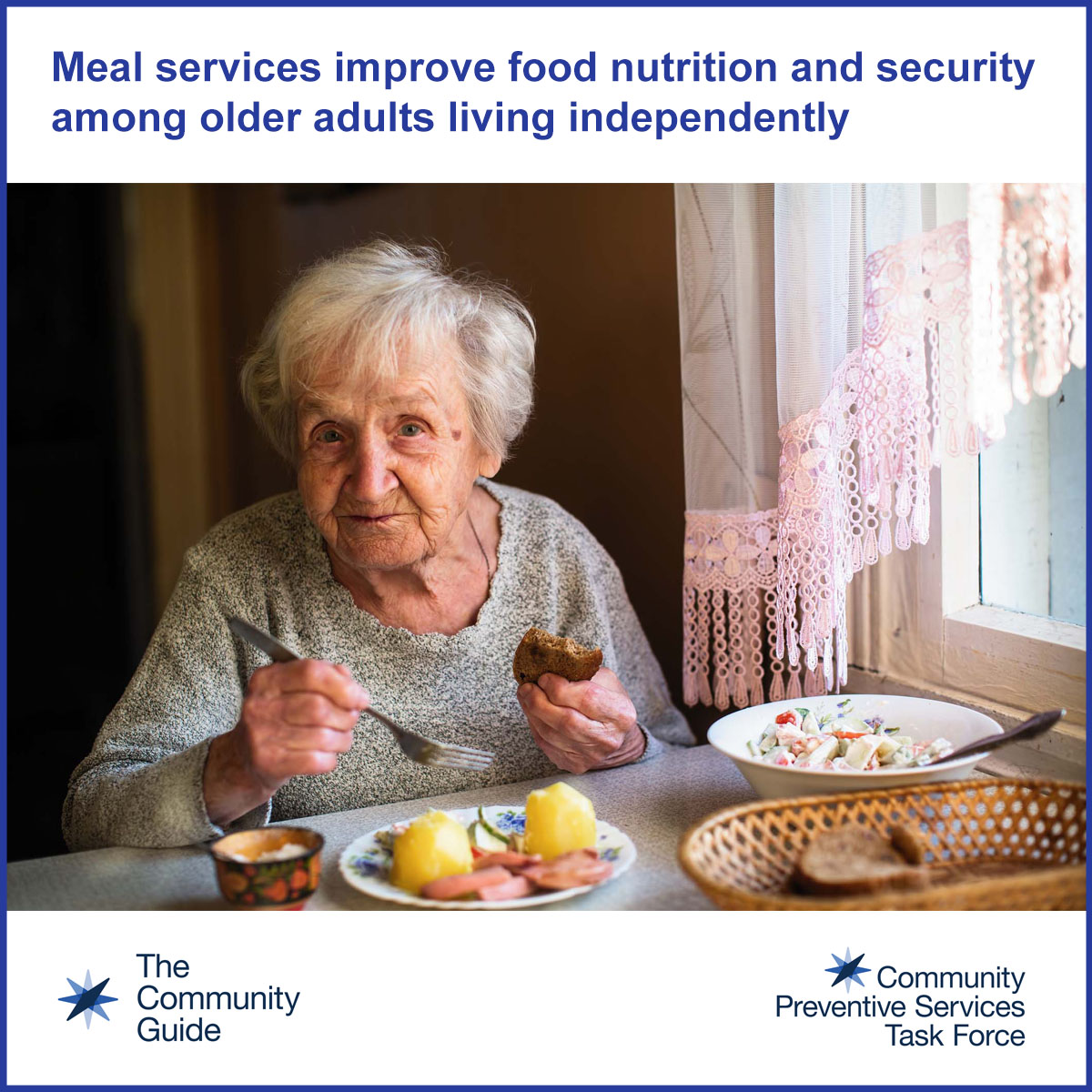 Use this image for social media to promote the CPSTF finding for Home-delivered Services for Older Adults